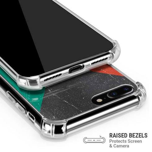 Kuwait Flag Distressed iPhone 7/8 Plus Clear Case